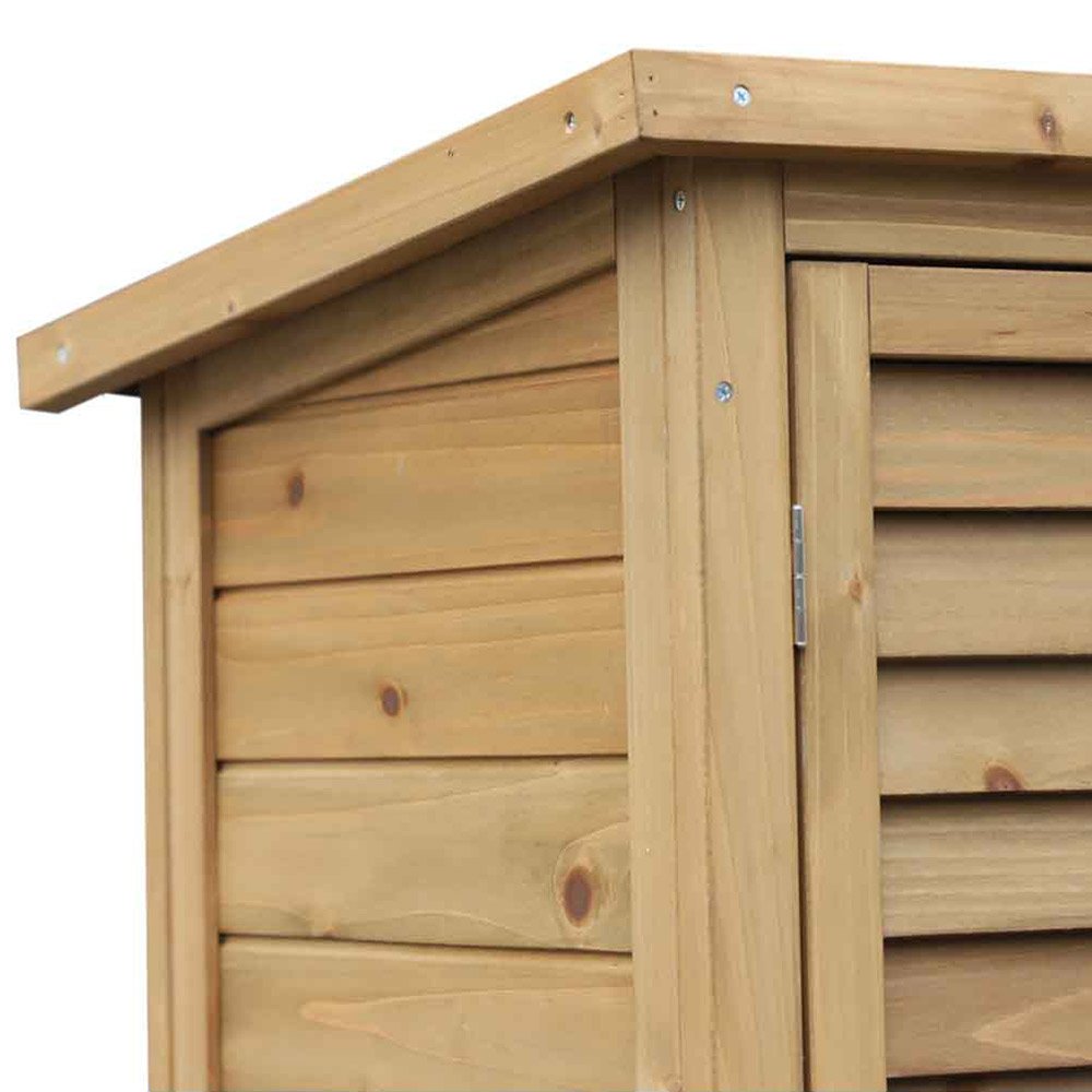 Outsunny 1.5 x 2.9ft Double Door Tool Shed Image 4