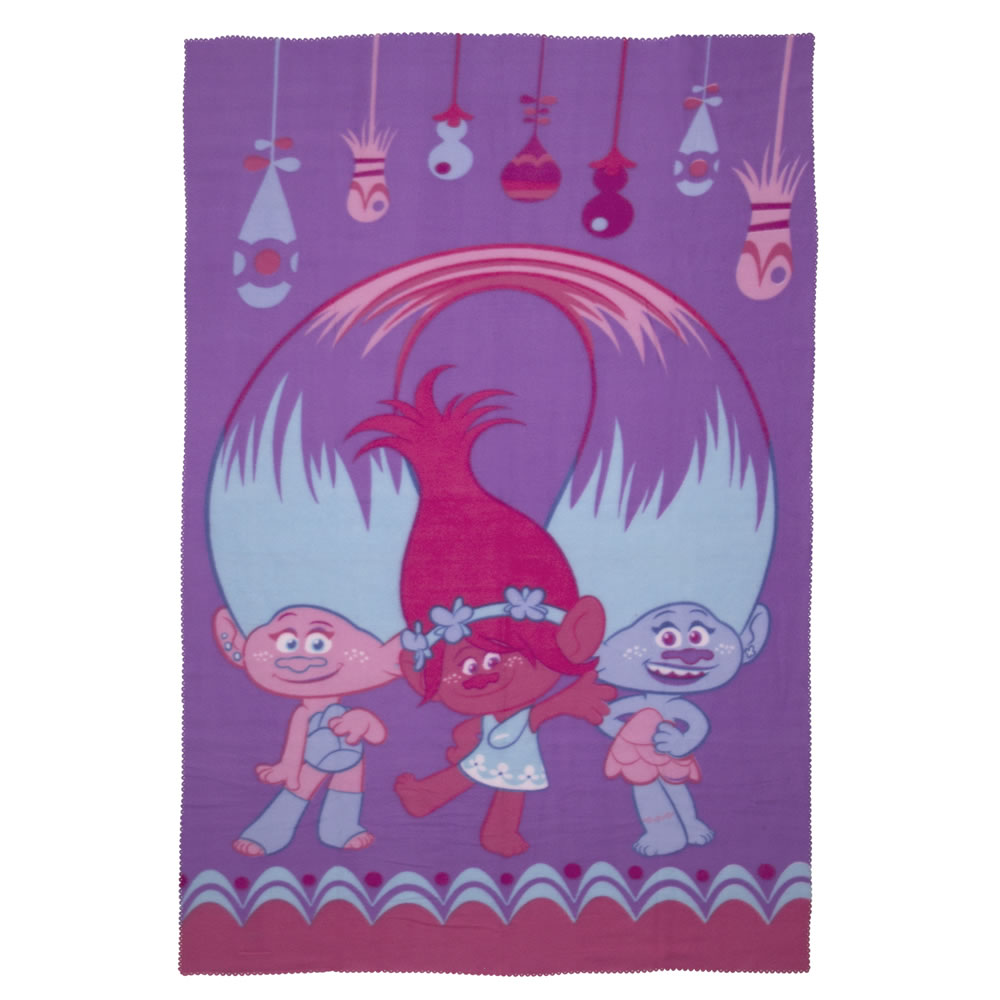 Trolls Fleece Blanket 100 x 150cm Wilko