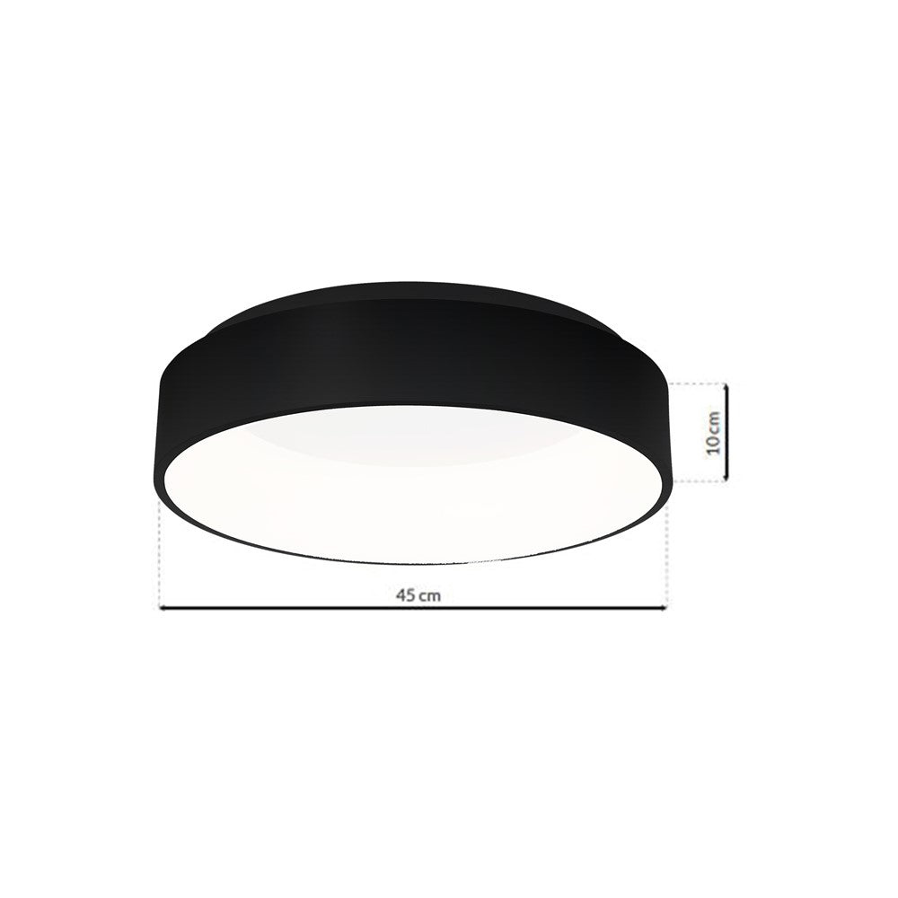 Milagro Ohio Black LED Ceiling Lamp 230V Image 6