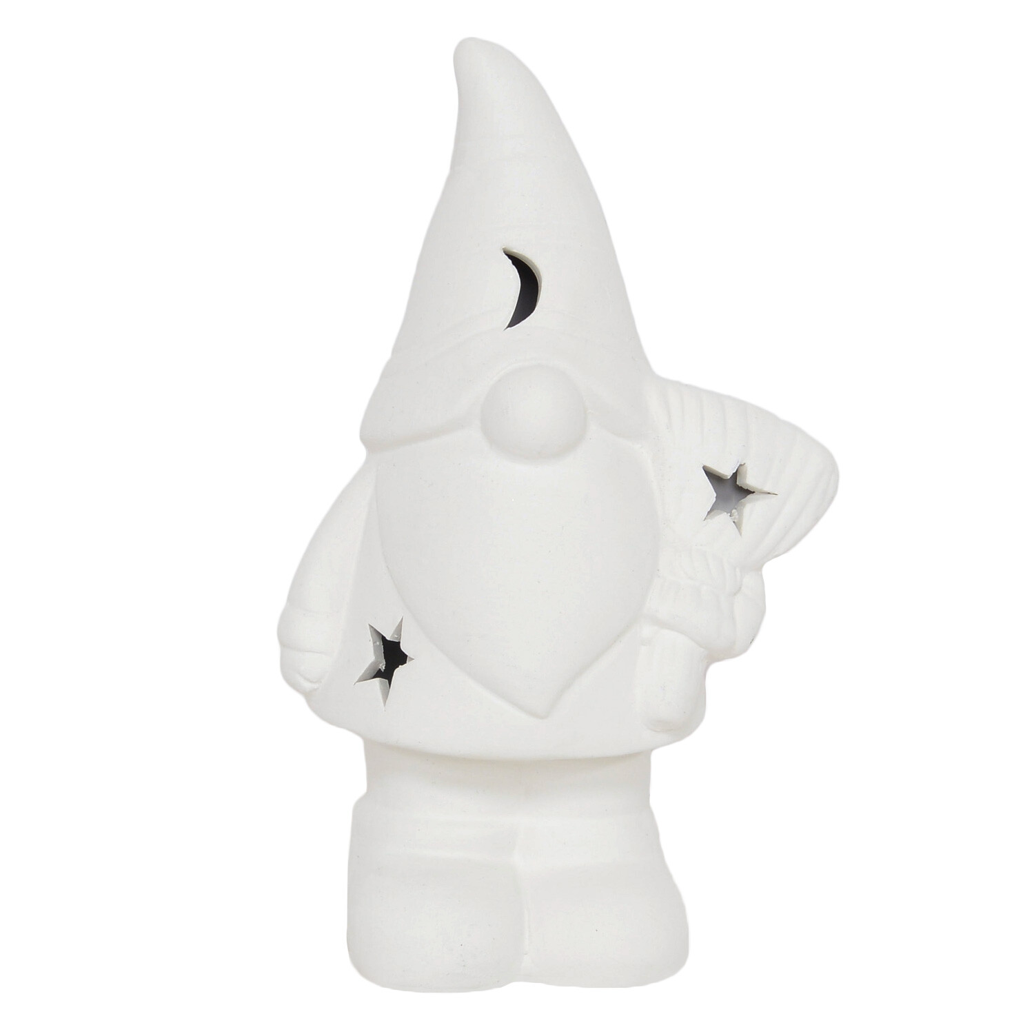 Halloween Paint Your Own Ceramic Light Up Gonk - White Image 1