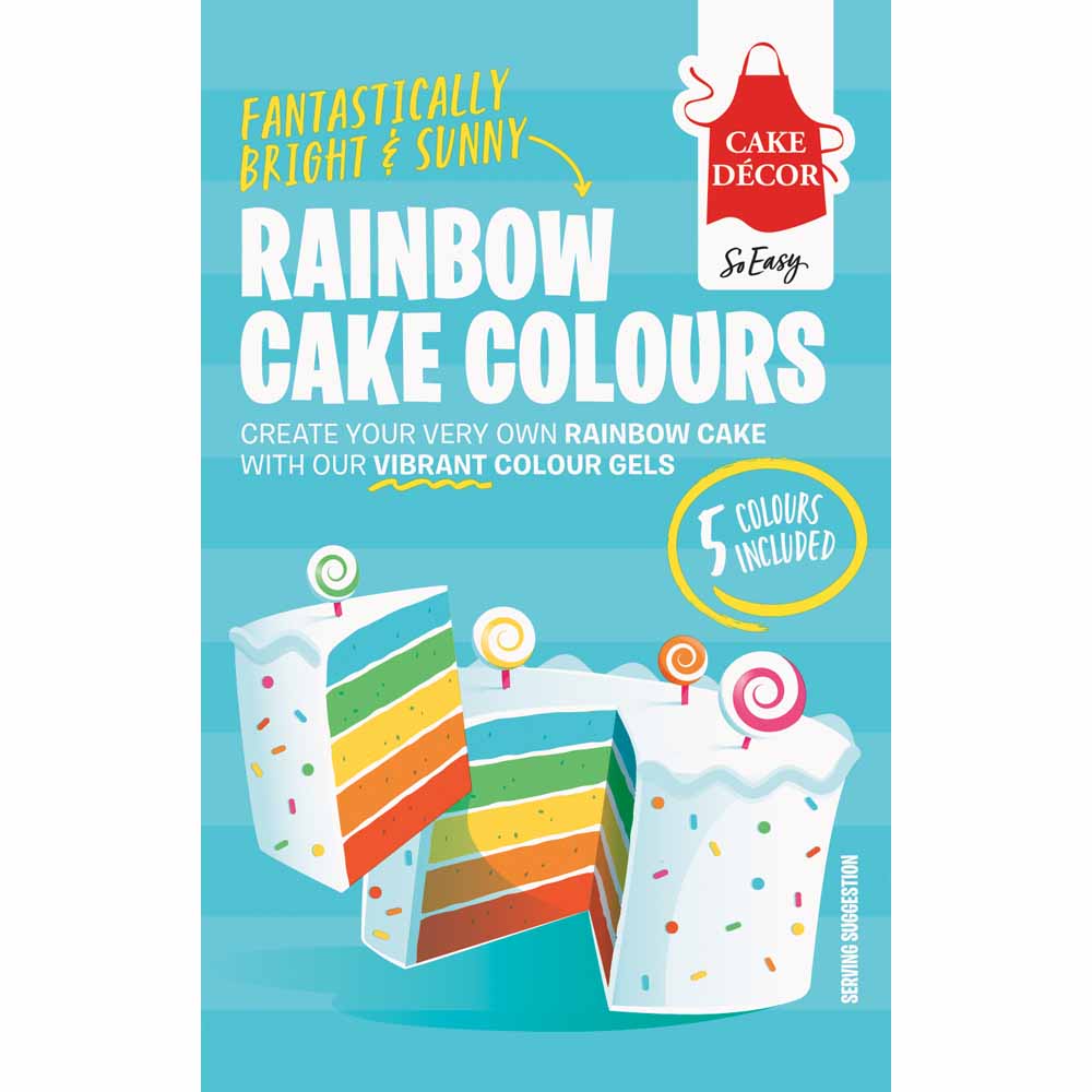 Cake Décor Rainbow Cake Colours Image