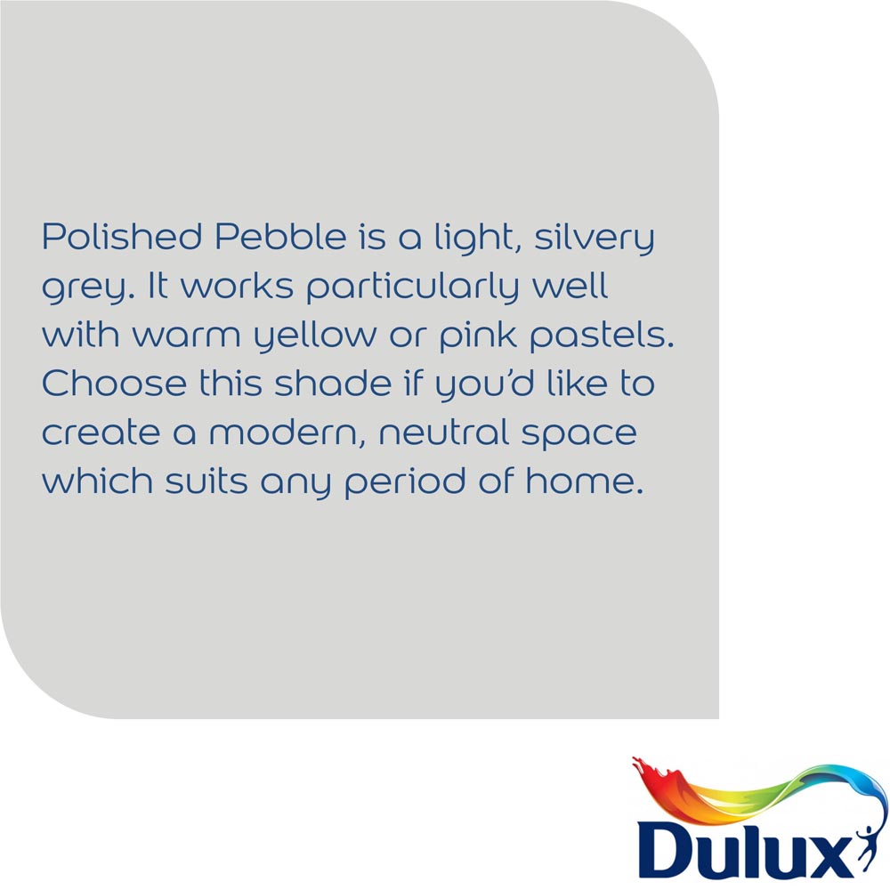Dulux Easycare Bathroom Polished Pebble Soft Sheen Emulsion Paint 2.5L Image 4