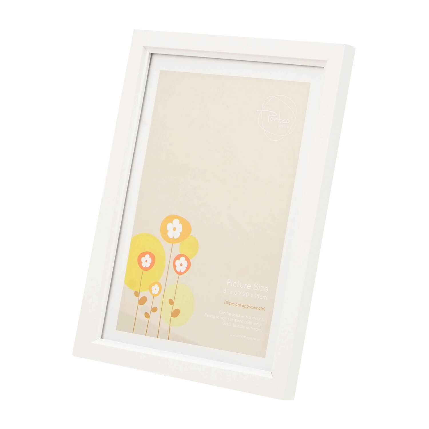 The Port. Co Gallery Ridged White Photo Frame 8 x 6 inch Image 2