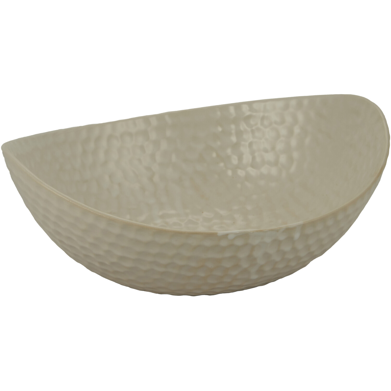 Hammered Matte Bowl - White Image 1