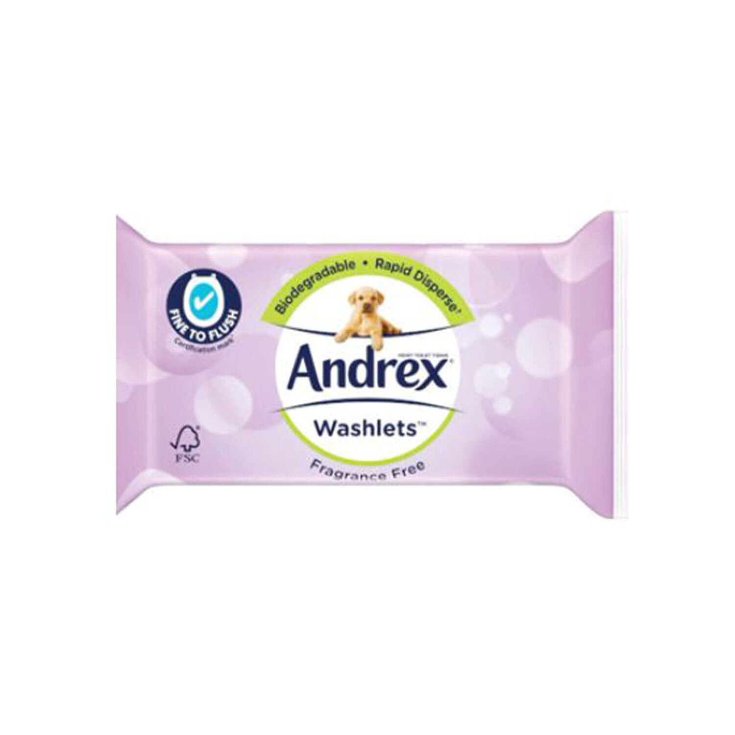 Andrex Fragrance Free Washlets 36 Pack Image