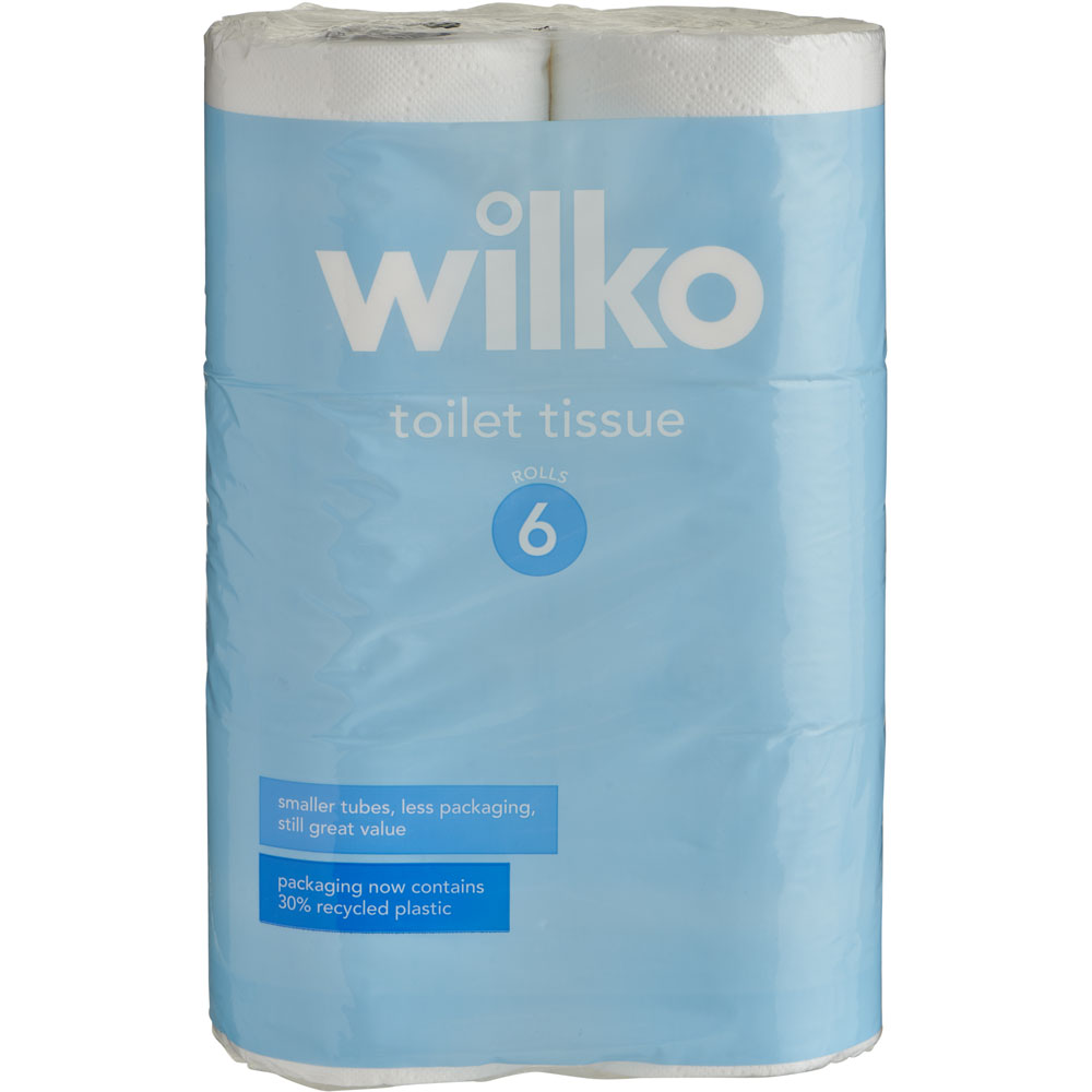 Wilko Toilet Tissue 6 Rolls 2 Ply     Image 1