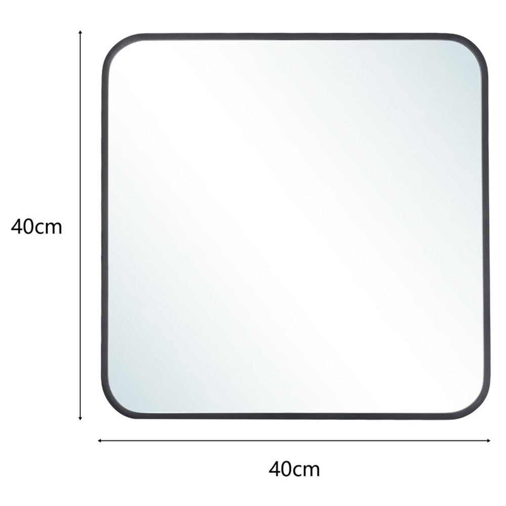 Living And Home Modern Square Wall Mirror with Aluminum Alloy Frame Image 9