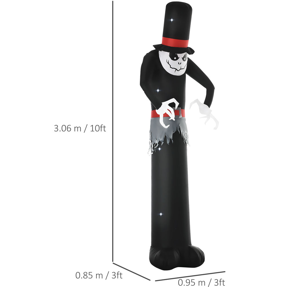Outsunny Halloween Skinny Ghost with Tall Hat 10ft Image 9