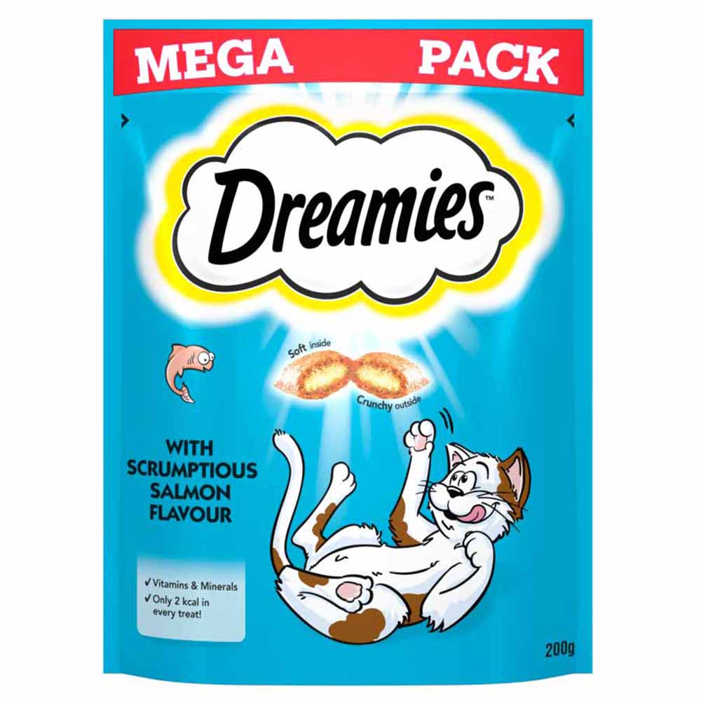 Dreamies Cat Treats with Salmon Mega Pack 200g Image 2