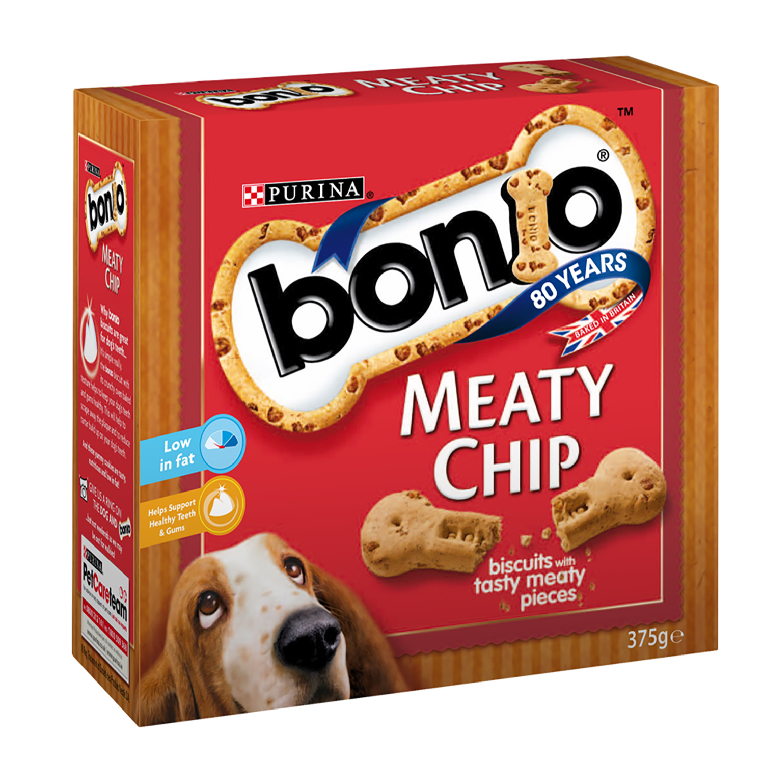 Purina Bonio Meaty Chip Dog Treats 375g Image