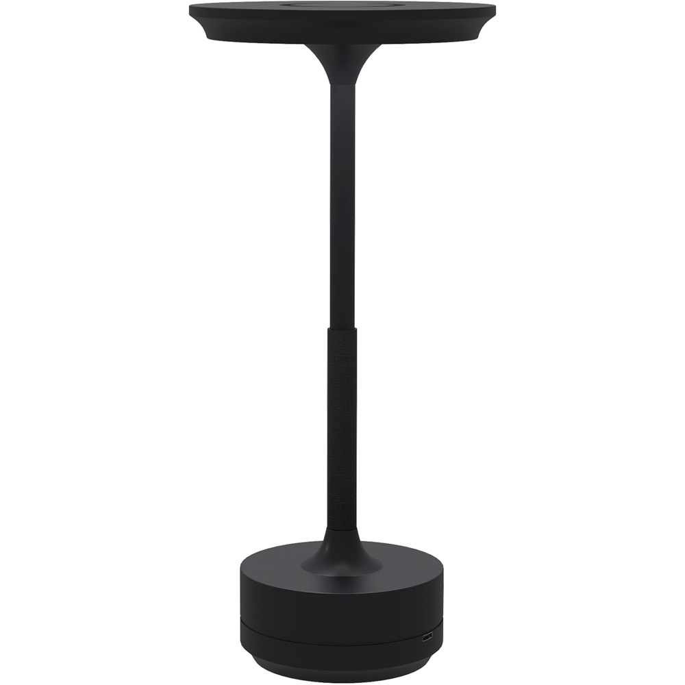 Portland Portable Black Cordless Table Lamp Image 1