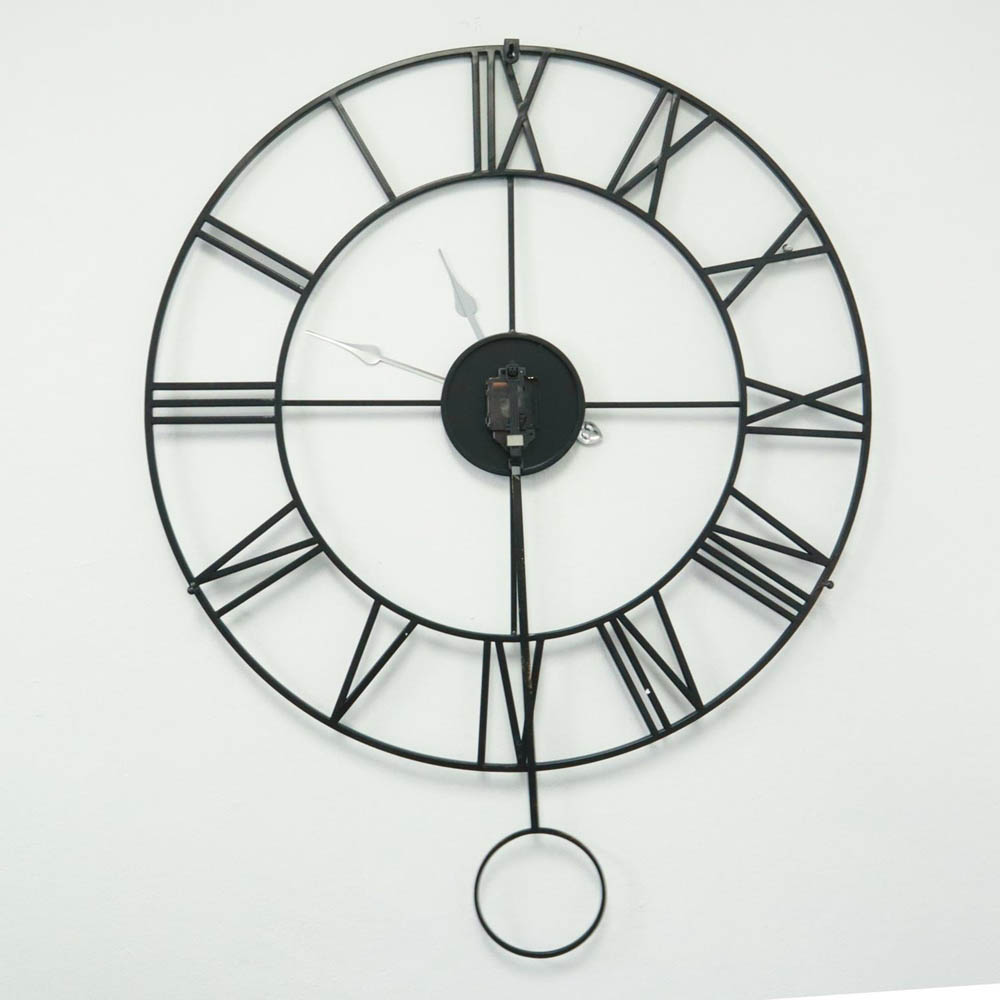 WALPLUS Iron Large Roman Pendulum Wall Clock 96 x 76cm Image 7