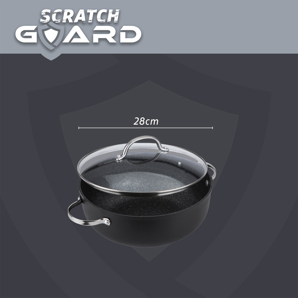 Prestige 28cm 5.7L Scratch Guard Aluminium Chefs Casserole Image 7
