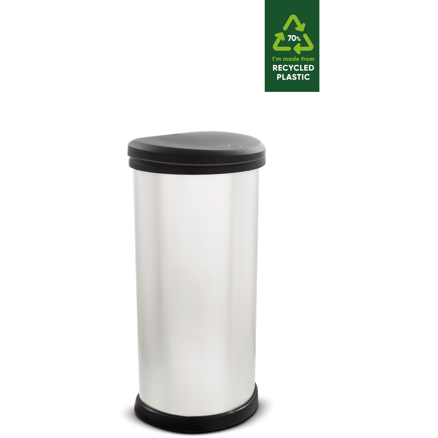 Curver Silver Deco Recycled Bin 40L Image 5
