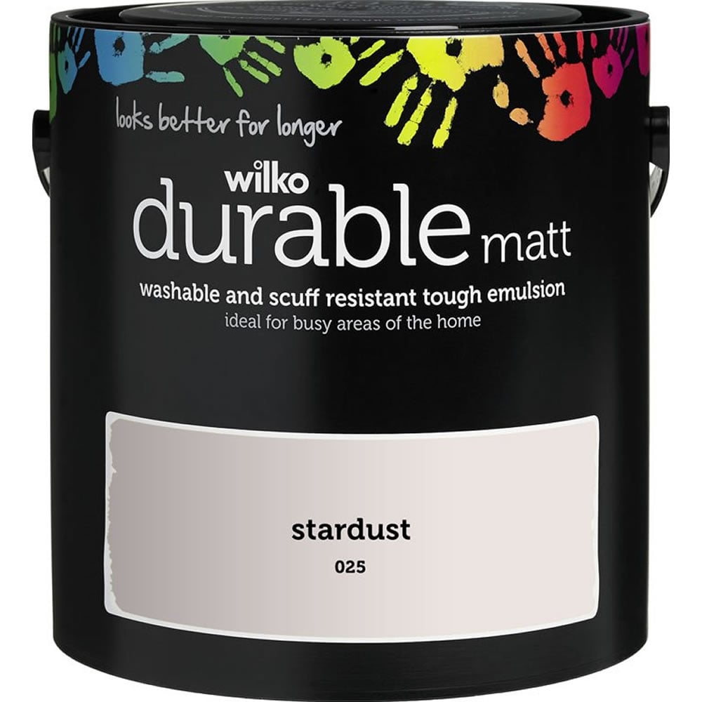 Wilko Durable Matt Emulsion Paint Stardust 2.5L Wilko