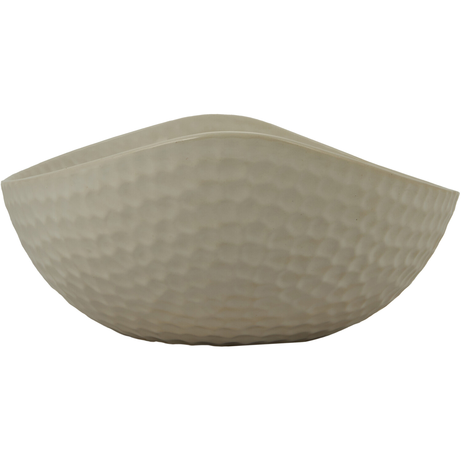 Hammered Matte Bowl - White Image 4