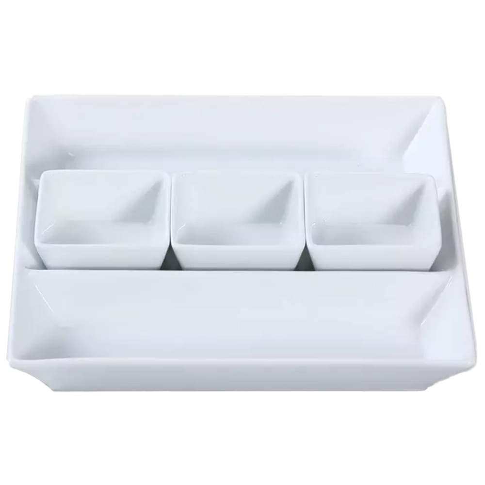 Waterside Chip and Dip 4 Piece Tray Set Image 1