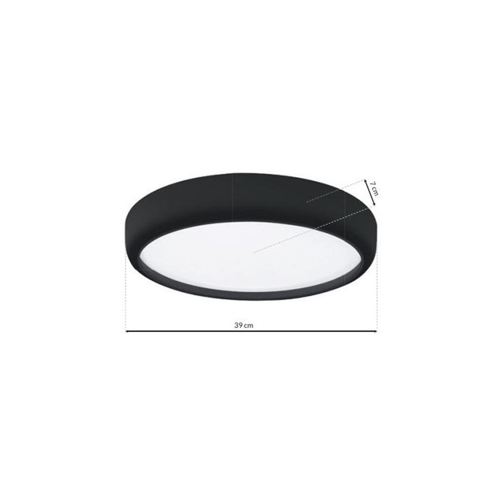 Milagro Gea Black LED Ceiling Lamp 230V Image 6