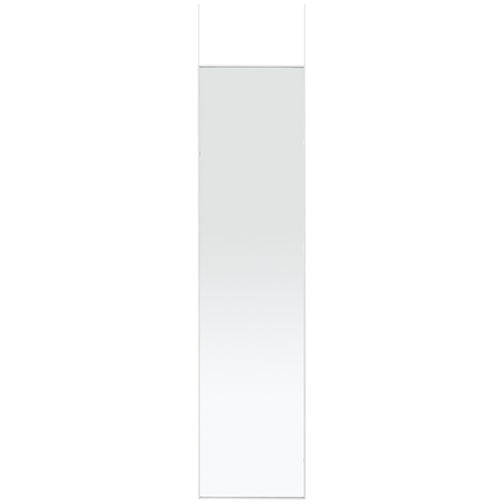 Living and Home White Frame Over Door Full Length Mirror 37 x 147cm Image 1