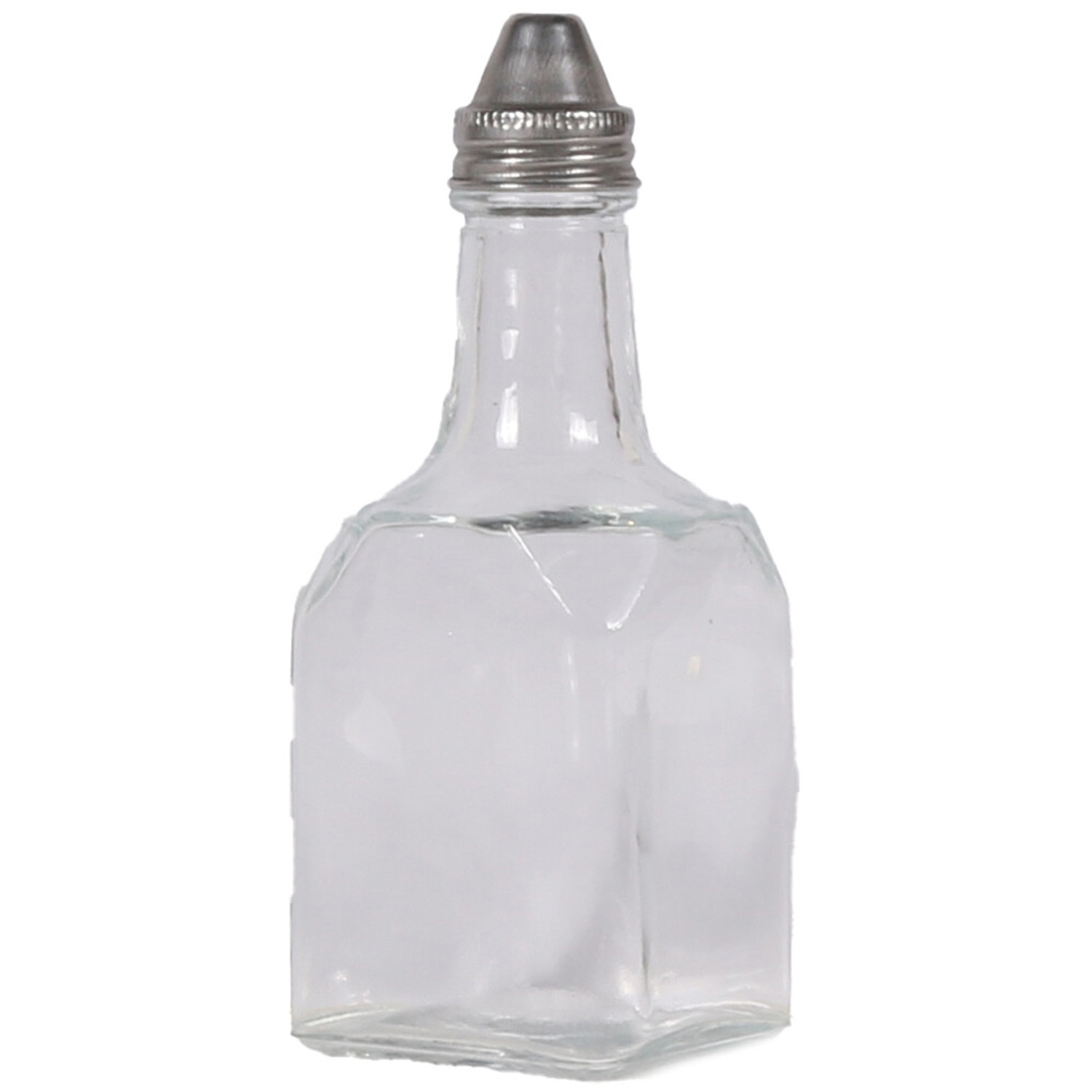 Glass Clear Vinegar Bottle Image 2
