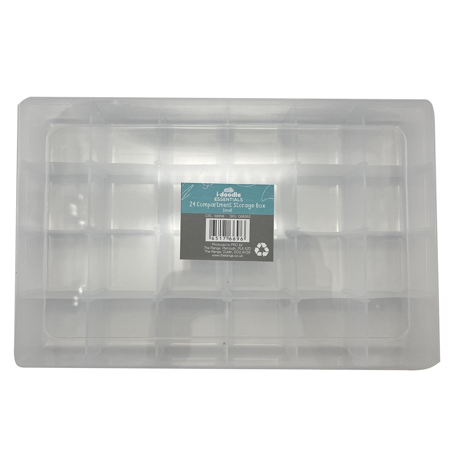 24 Clear Compartment Storage Box Image