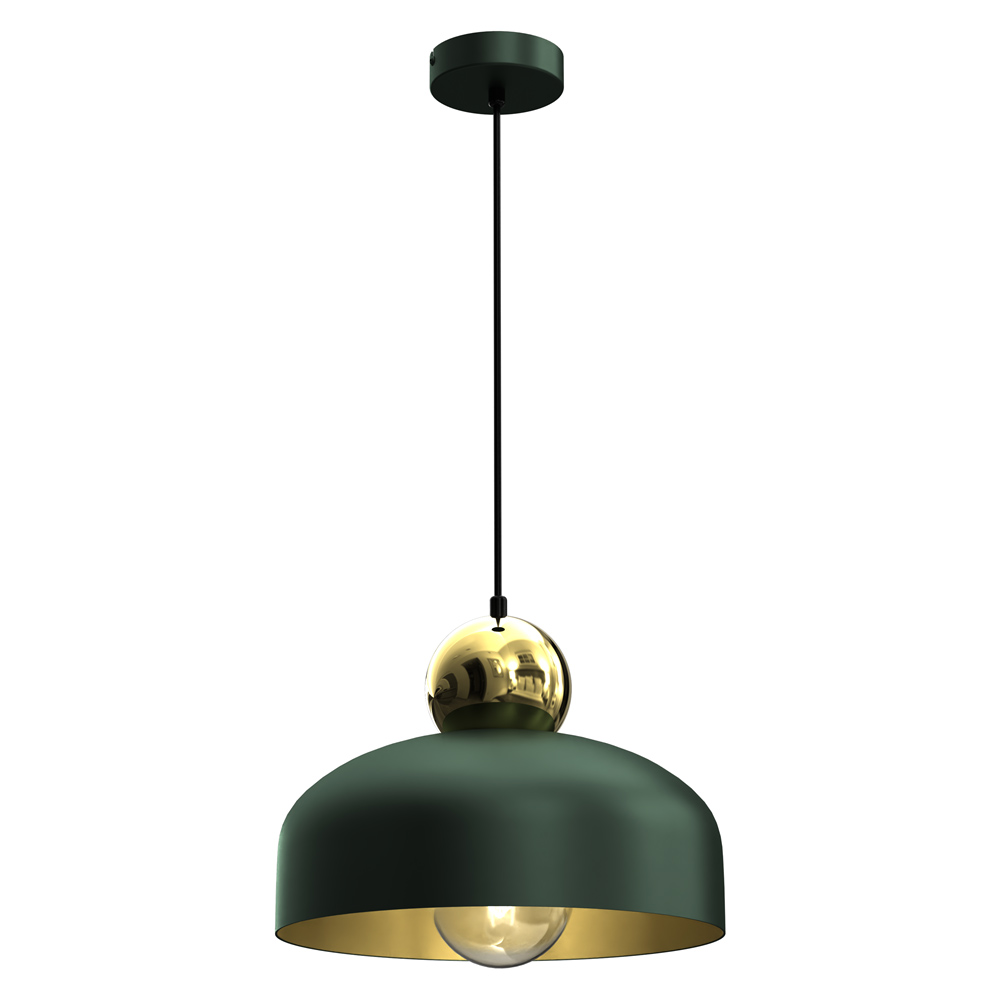 Milagro Harald Green Pendant Lamp 230V Image 1