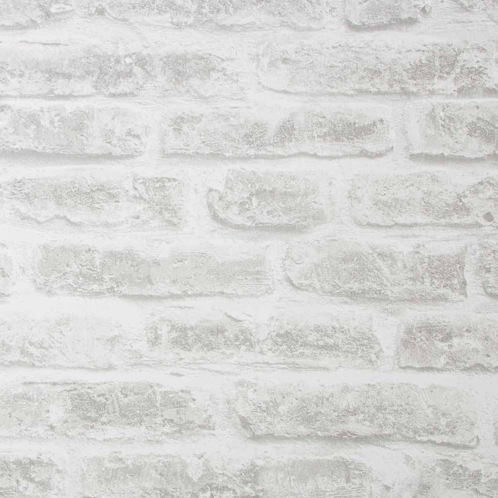 Superfresco Easy Realist Brick White Wallpaper Image 1