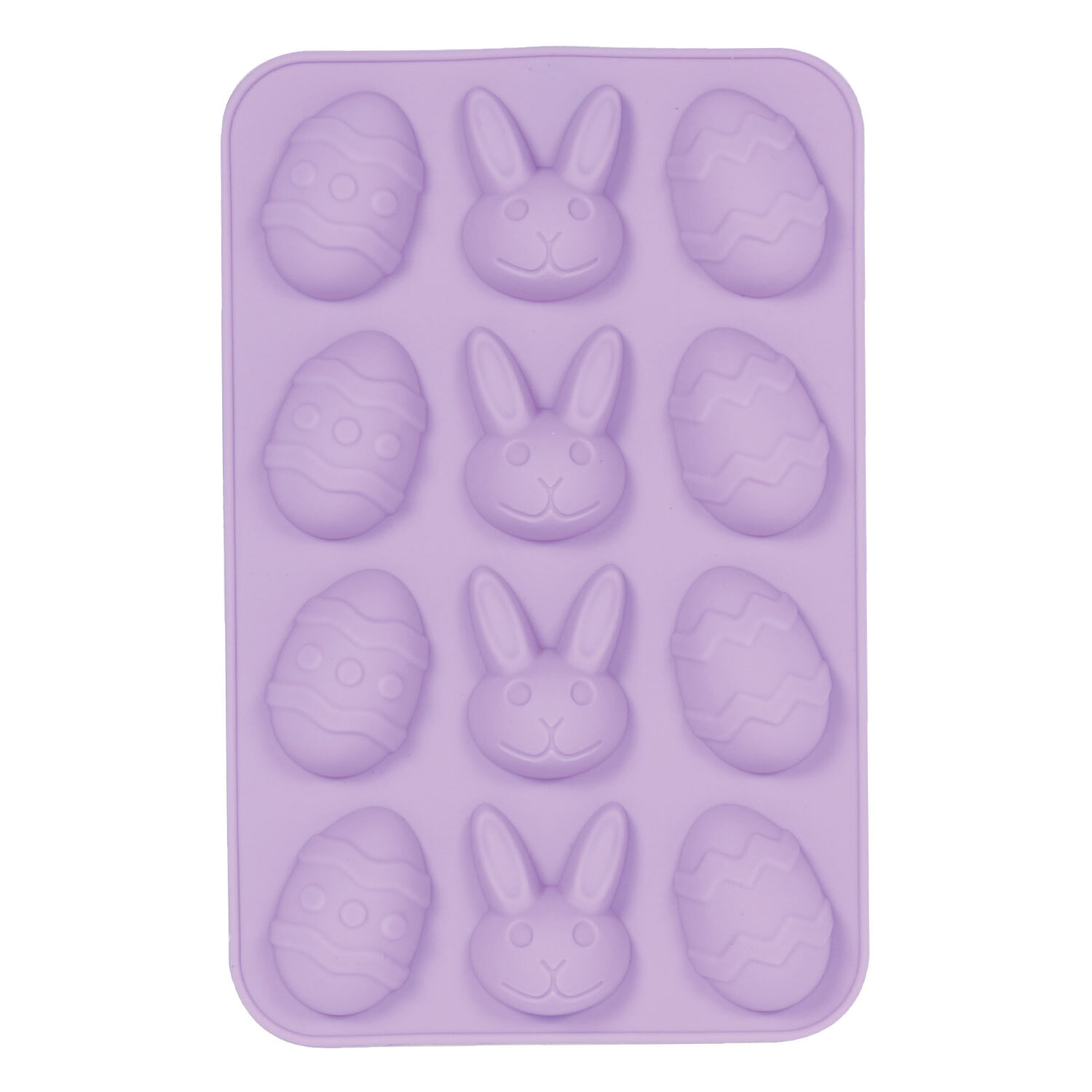 Single Bunny and Egg Silicone Mould in Assorted styles Image 2