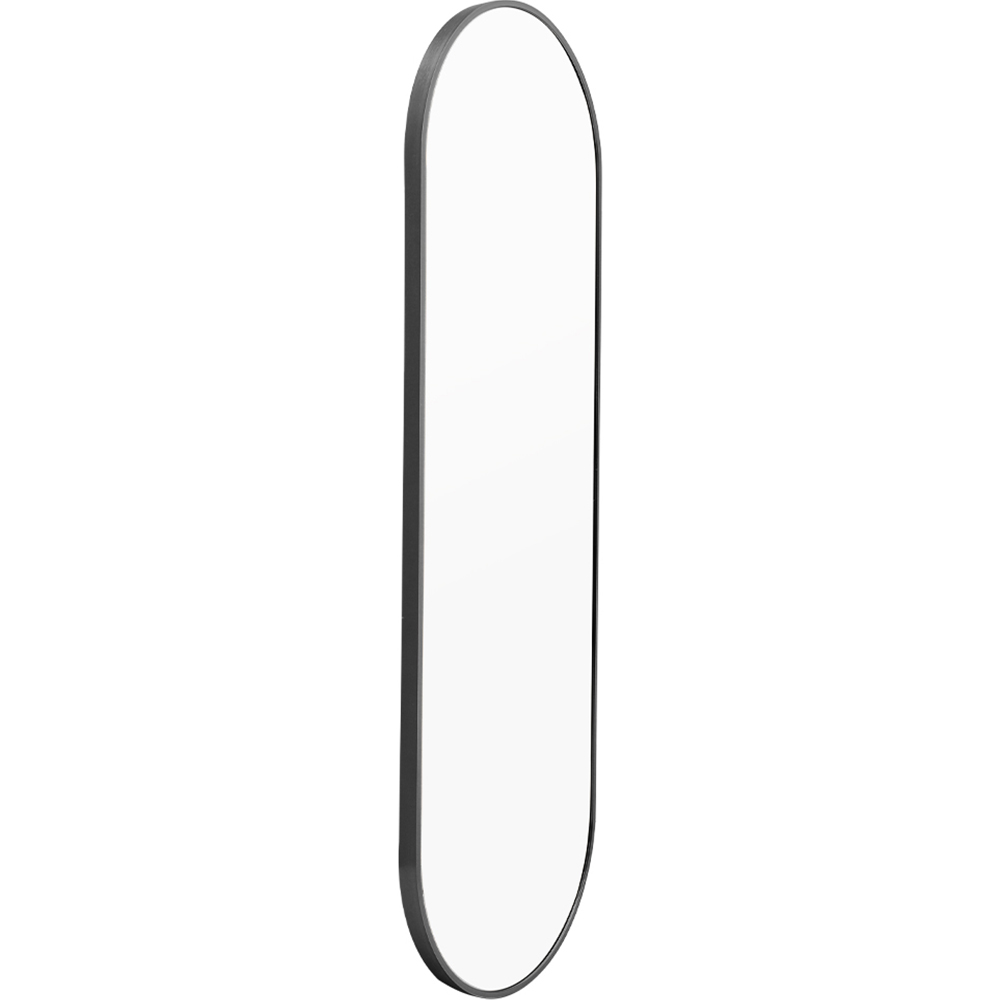 Living and Home Black Oval Frame Full Length Wall Mirror 40 x 150cm Image 4