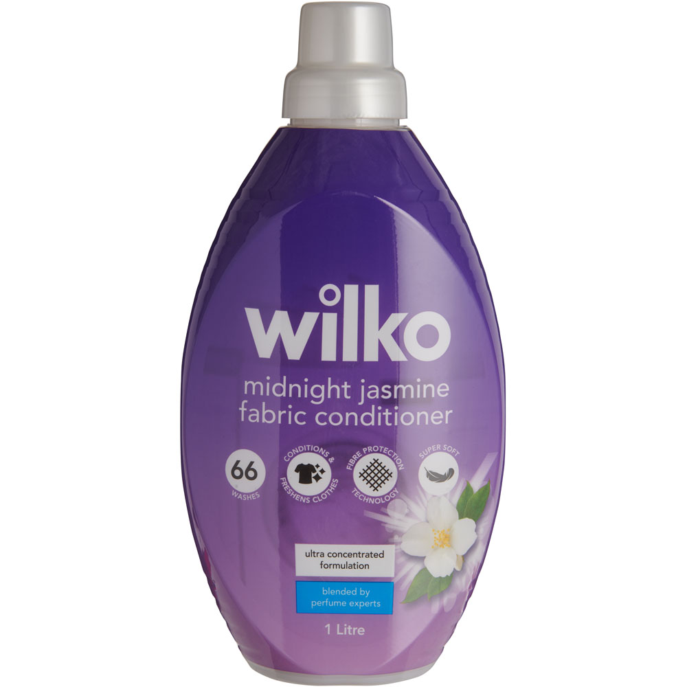 Wilko Midnight Jasmine Concentrated Fabric Conditioner 66 Washes 1L Image 1
