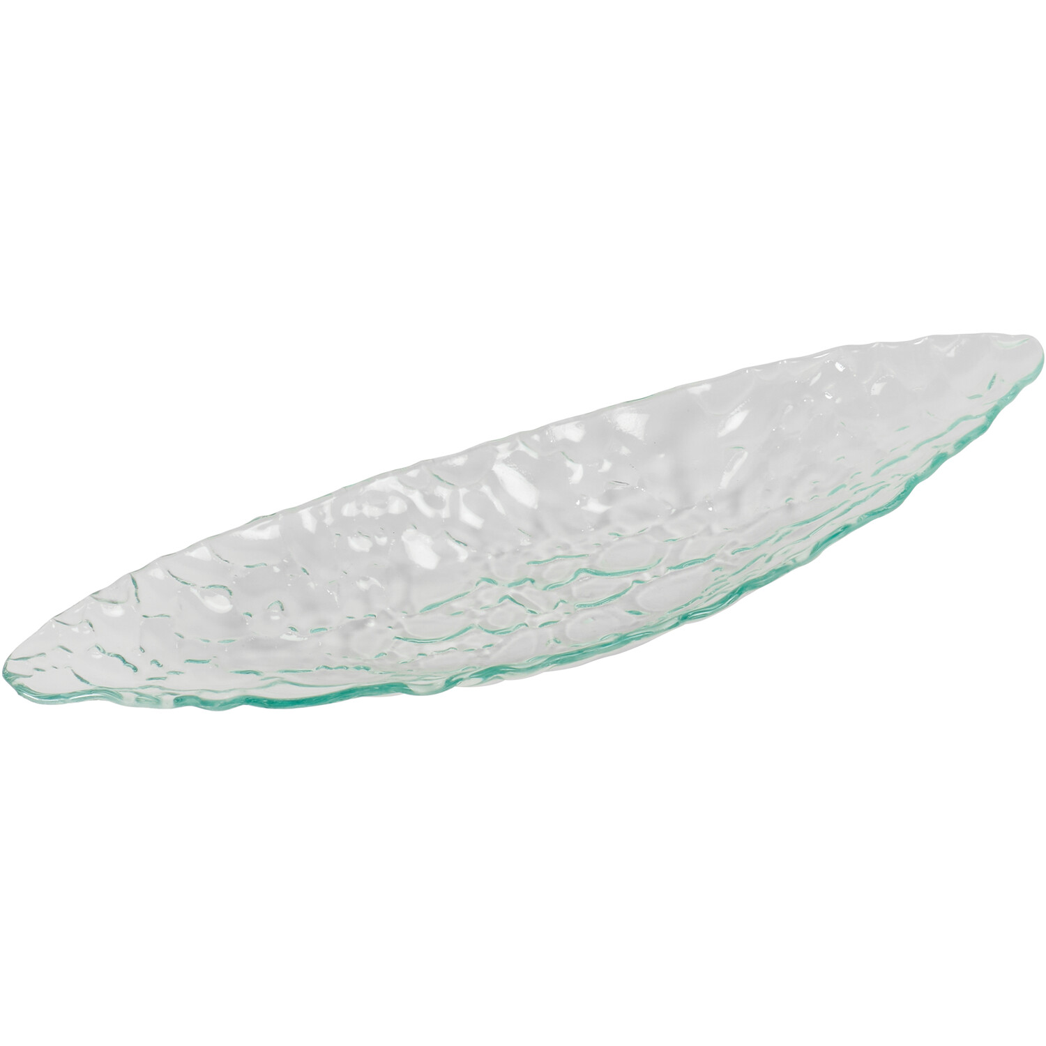 Glass Leaf Bowl - Clear Image 2