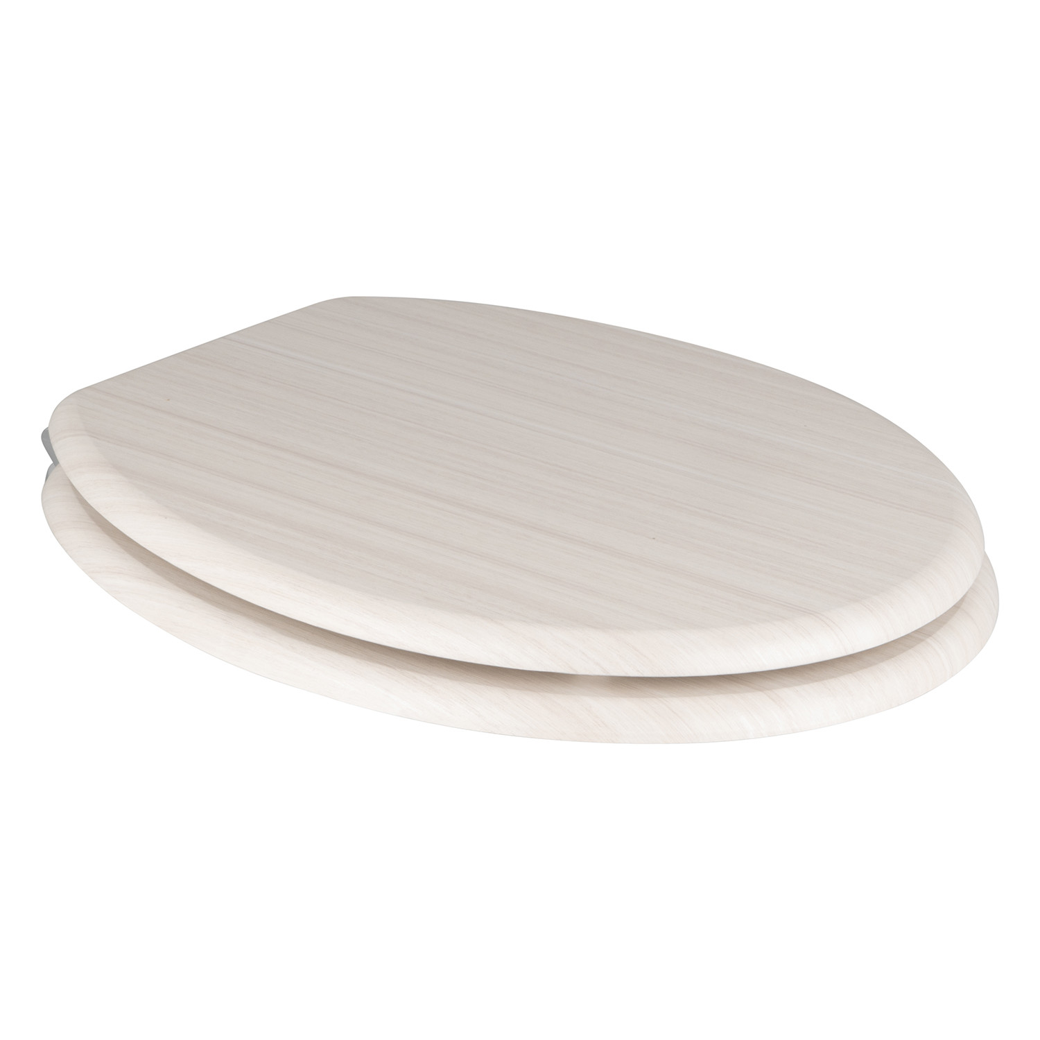 Wooden Effect Toilet Seat - Raw Wood Image 1