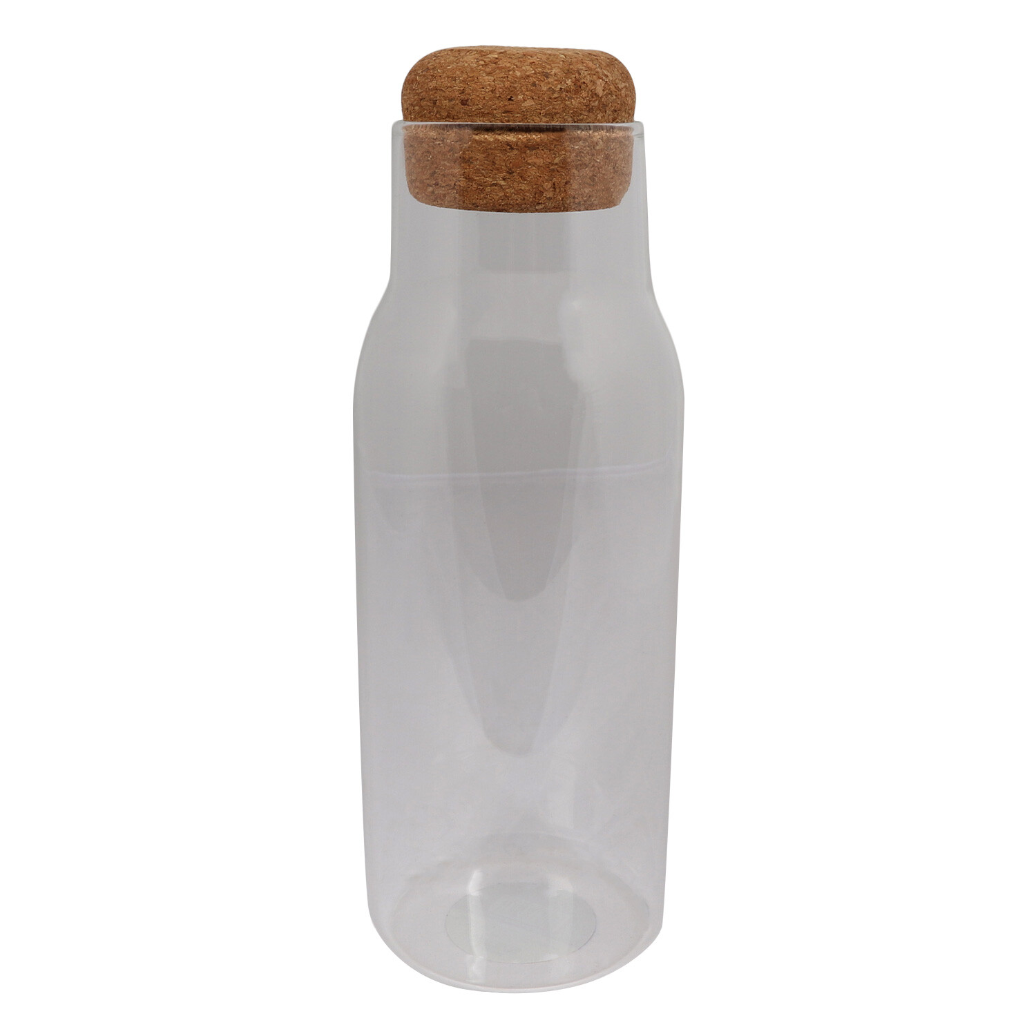 Storage Jar with Cork Lid - Clear / 1l Image 1