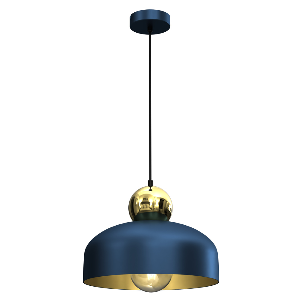 Milagro Harald Blue Pendant Lamp 230V Image 1