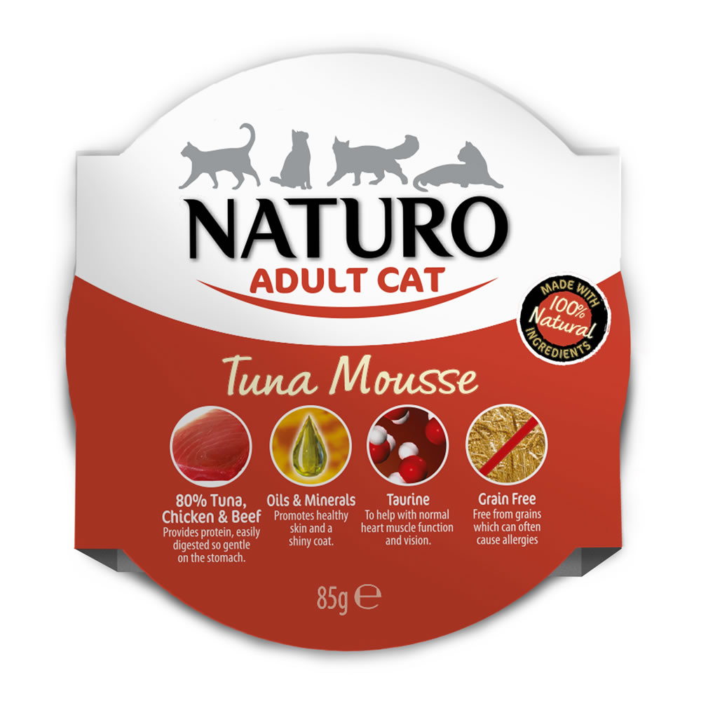 Naturo Adult Cat Tuna Mousse 85g Wilko