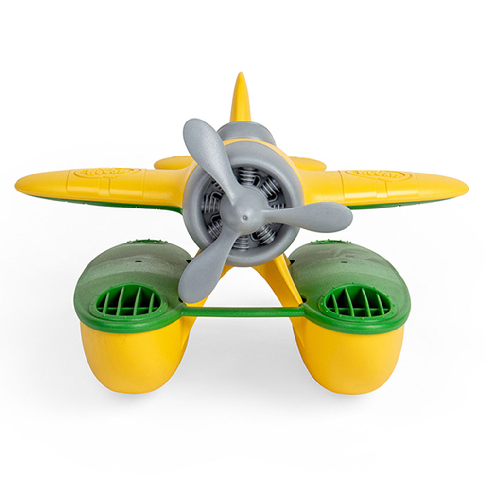 BigJigs Toys Green Toys Yellow and Green Seaplane Image 2