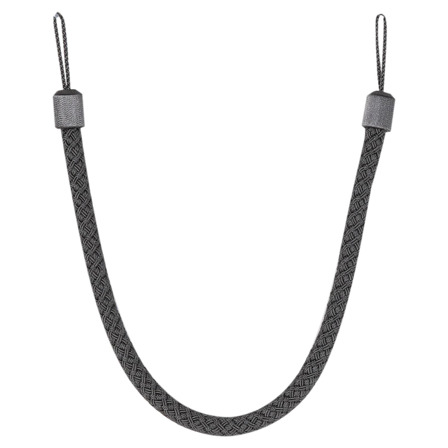 Braided Rope Tieback - Charcoal Image