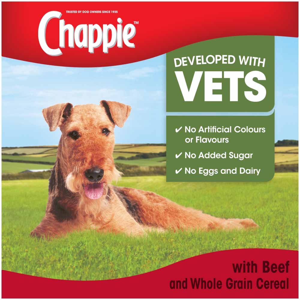 Chappie Dry Beef Wholegrain Cereal Dog Food 3kg Image 5
