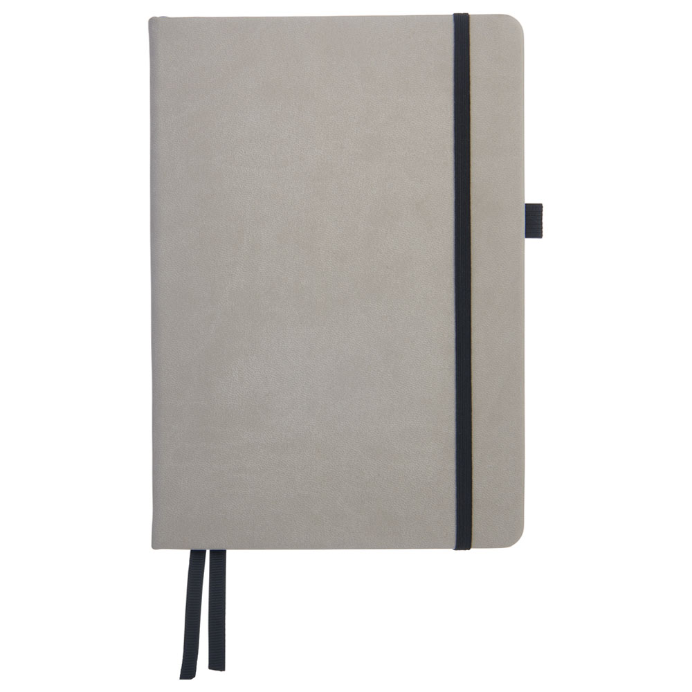 Wilko A5 Case Bound Grey Notebook Image 1