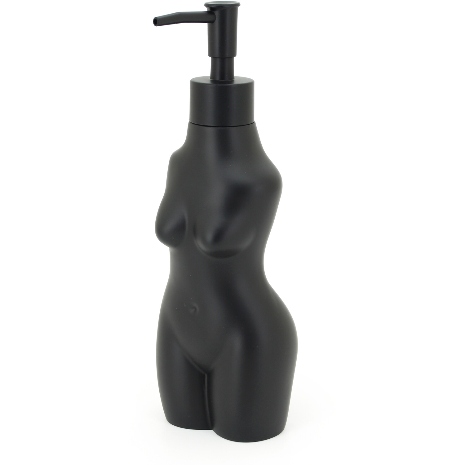 Matte Black Silhouette Soap Dispenser Image