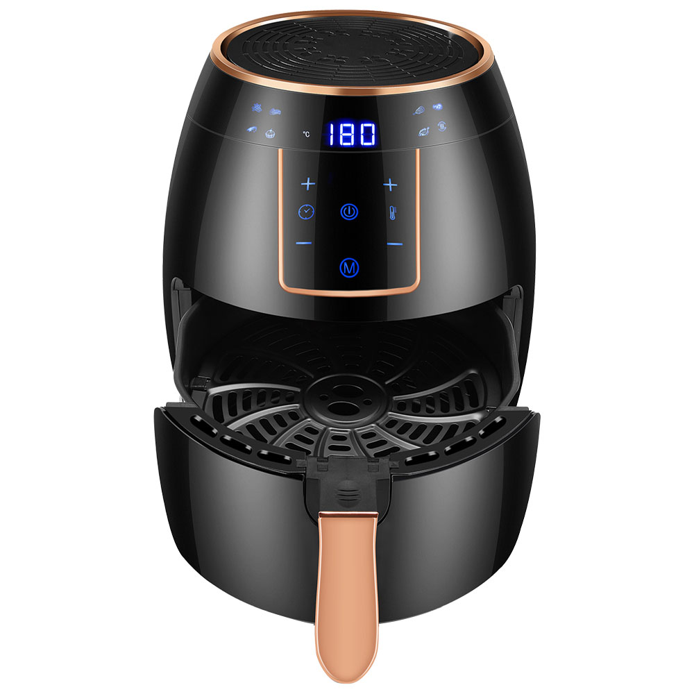 Living and Home DM0502 5L Black Digital Touchscreen Air Fryer 1300W Image 3