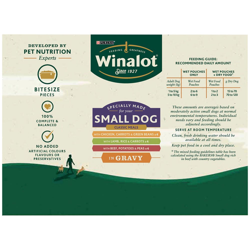 Winalot Mixed in Gravy Small Dog Food Pouches 12 x 100g Image 5