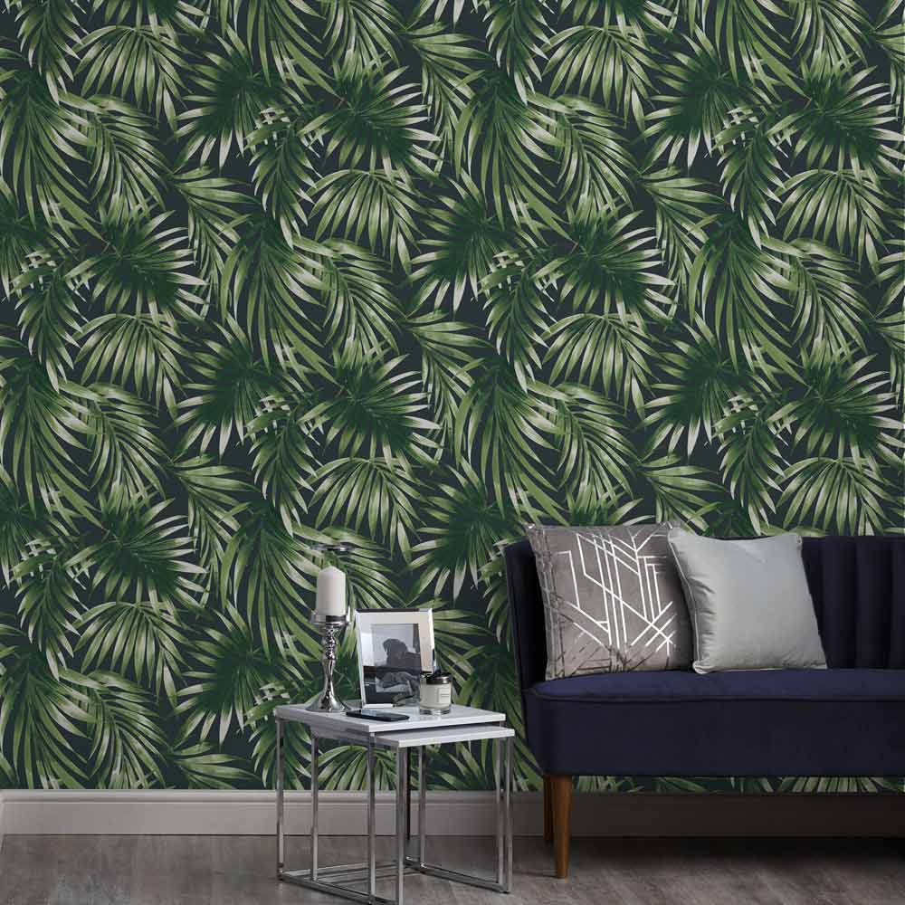 Superfresco Easy Elegant Leaves Green Wallpaper Image 3