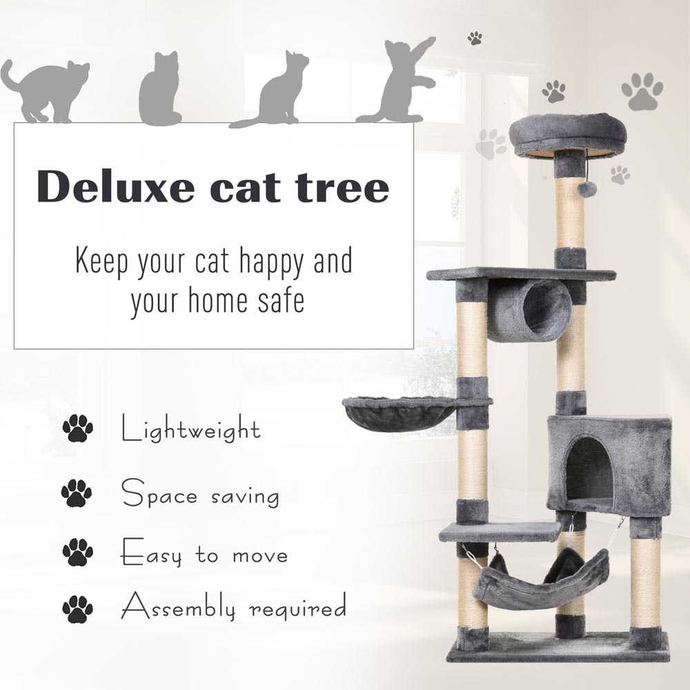 PawHut Cat Tree Condo Image 7