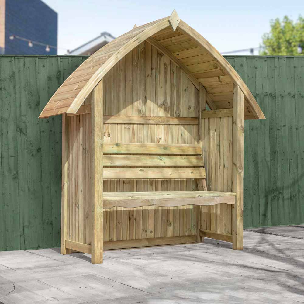 Mercia 2 Seater 6.5 x 5.8 x 2.2ft Arched Arbour Image 4