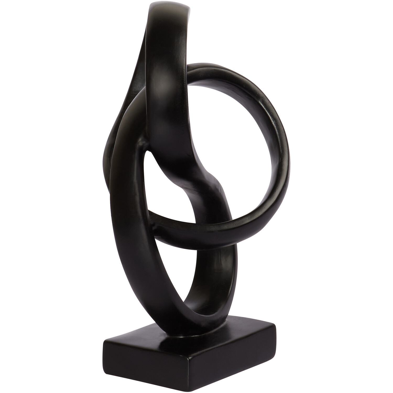 Black Abstract Sculpture Ornament Image 2