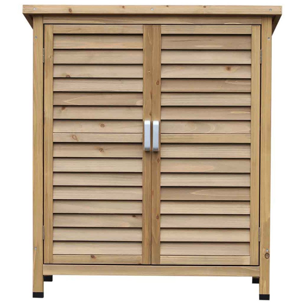 Outsunny 1.5 x 2.9ft Double Door Tool Shed Image 3