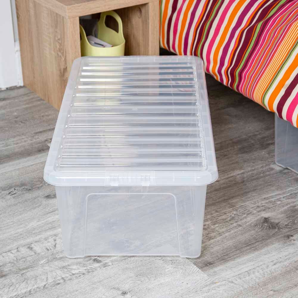 Wham 62L Storage Crystal Box and Lid 4 Pack Image 5