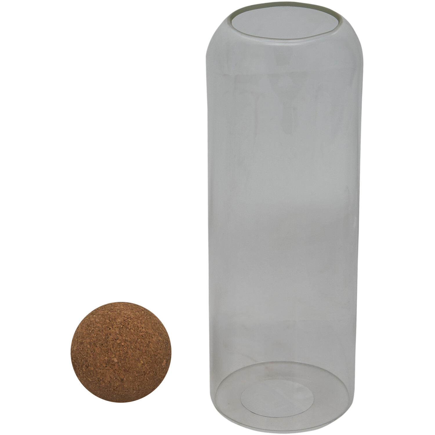 Storage Jar with Cork Lid - Clear / 1.3l Image 3