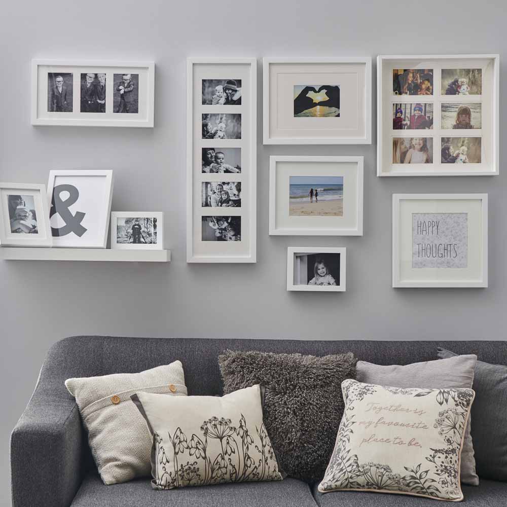 Wilko White 5 Multi Aperture Photo Frame 6 x 4 Inch Wilko